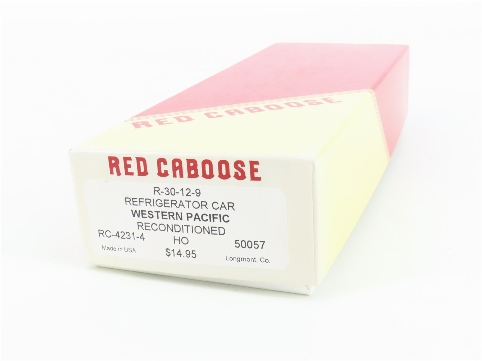 HO Scale Red Caboose Kit RC-4231-4 PFE WP Western Pacific Reefer #50057