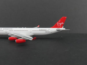 1:400 Hasegawa 61402 Die-Cast Virgin Atlantic Airbus A340-311 Aircraft G-VAIR