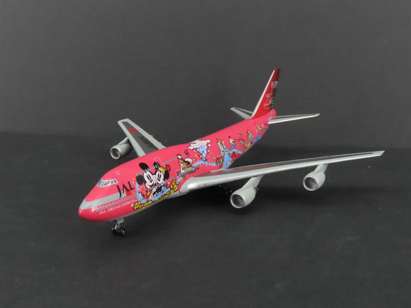 1:400 Scale TOMY Die-Cast JAL Dream Express Boeing 747 Aircraft JA8904 w/ Stand