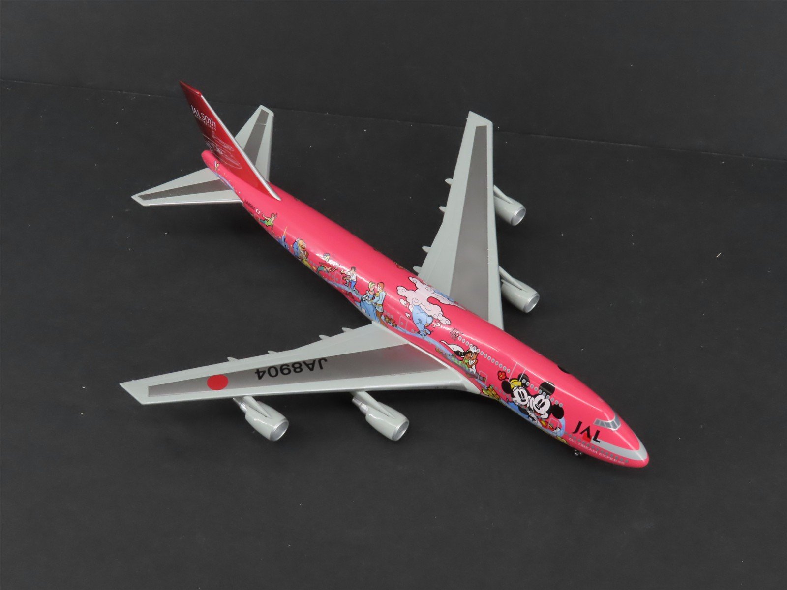 1:400 Scale TOMY Die-Cast JAL Dream Express Boeing 747 Aircraft JA8904 w/ Stand