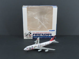1:400 Scale TOMY Die-Cast JAL Dream Express Boeing 747 Aircraft JA8908 w/ Stand