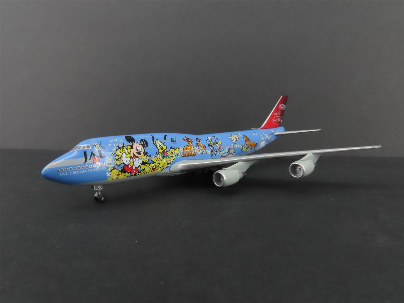 1:400 Scale TOMY Die-Cast JAL Dream Express Boeing 747 Aircraft JA8083 w/ Stand