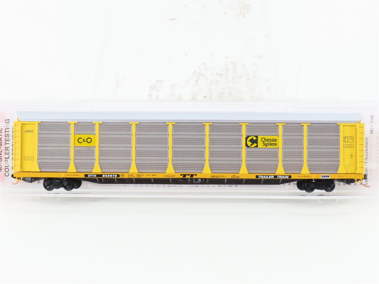 N Scale Micro-Trains MTL 11100040 ETTX C&O Chessie System 89' Auto Rack #802679