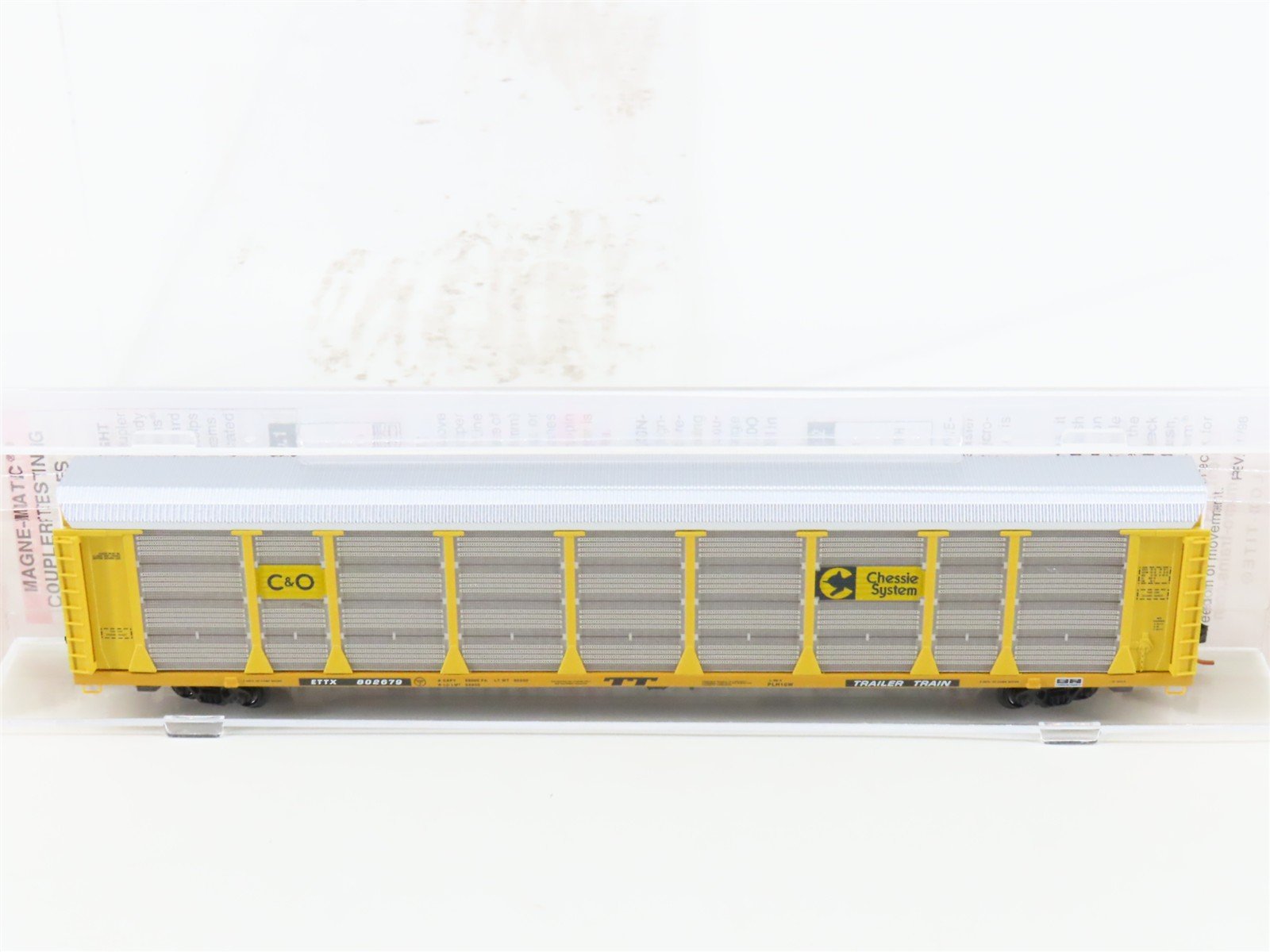 N Scale Micro-Trains MTL 11100040 ETTX C&O Chessie System 89' Auto Rack #802679