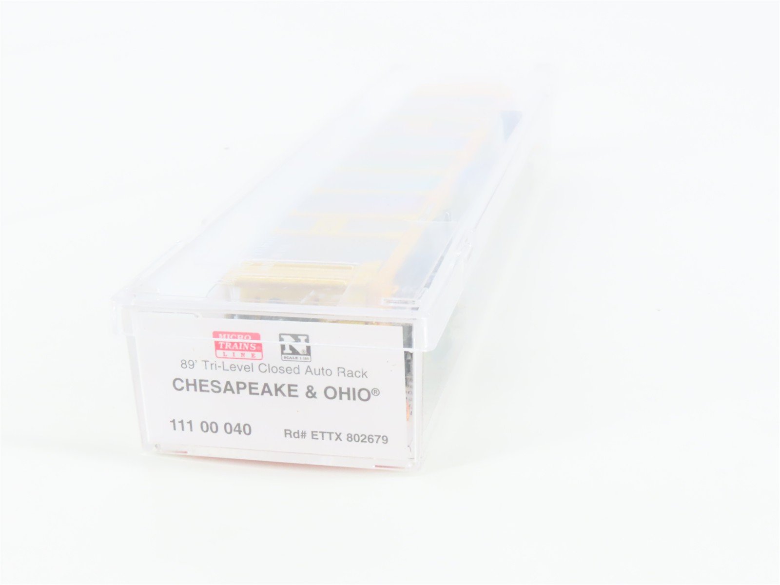 N Scale Micro-Trains MTL 11100040 ETTX C&O Chessie System 89' Auto Rack #802679