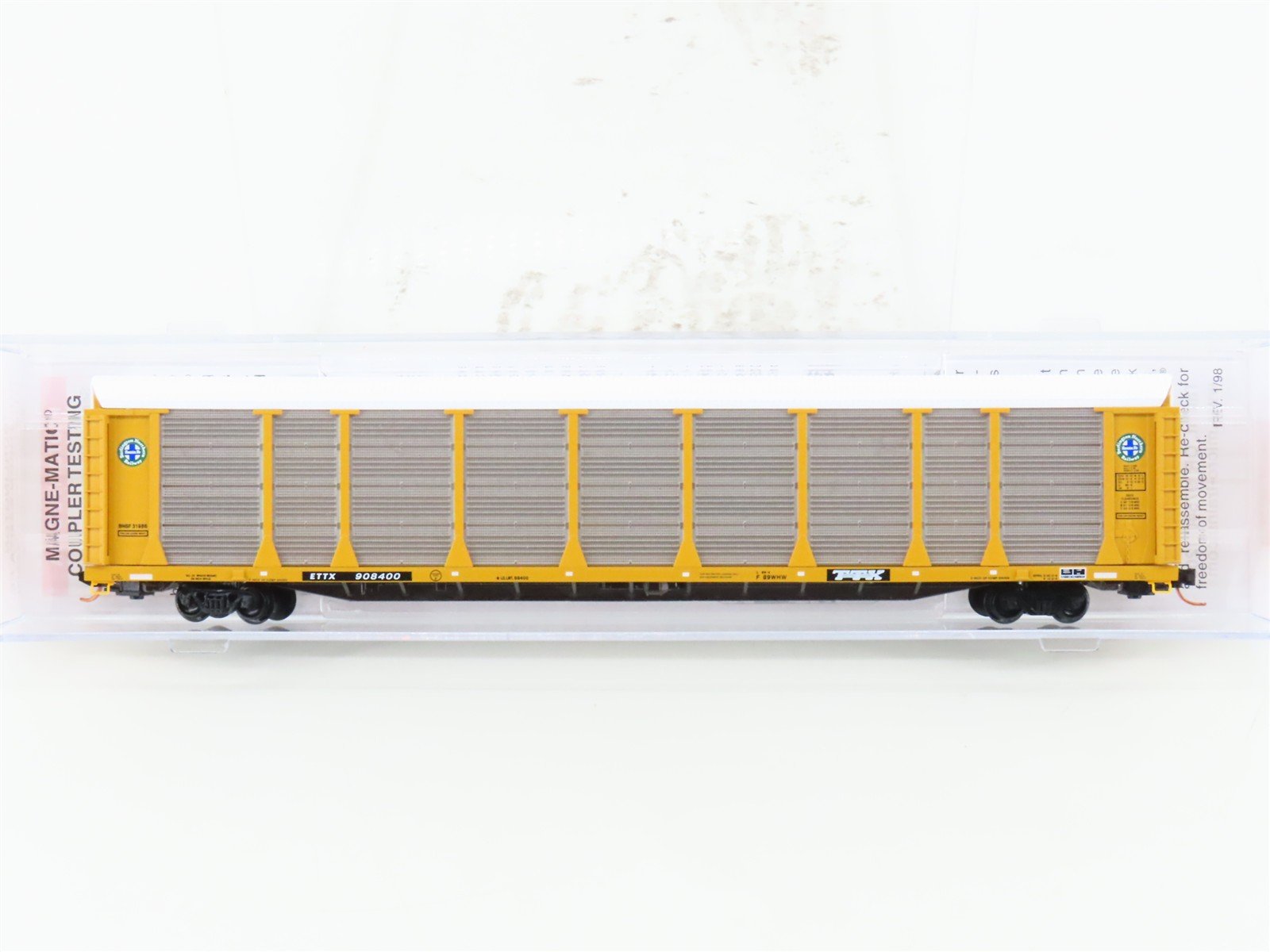 N Micro-Trains MTL 11100101 ETTX BNSF Railway 89' Tri-Level Auto Rack #908400