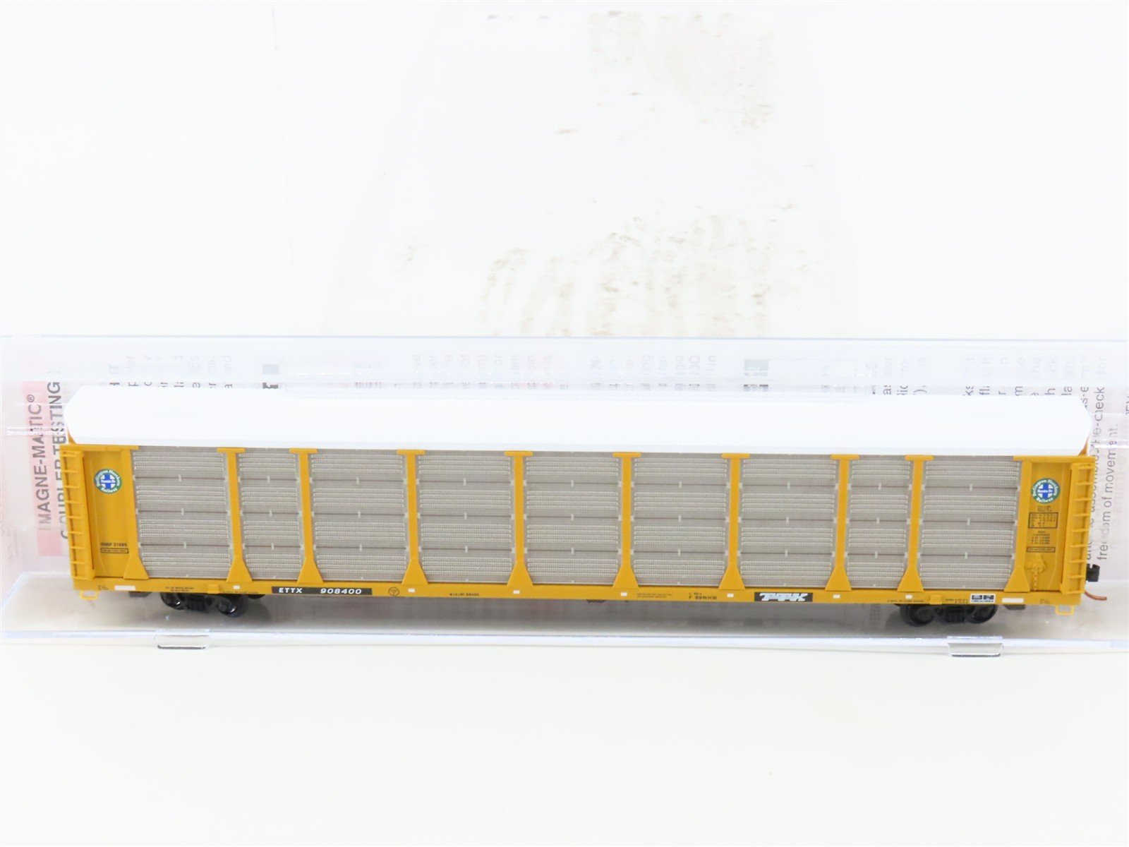 N Micro-Trains MTL 11100101 ETTX BNSF Railway 89' Tri-Level Auto Rack #908400