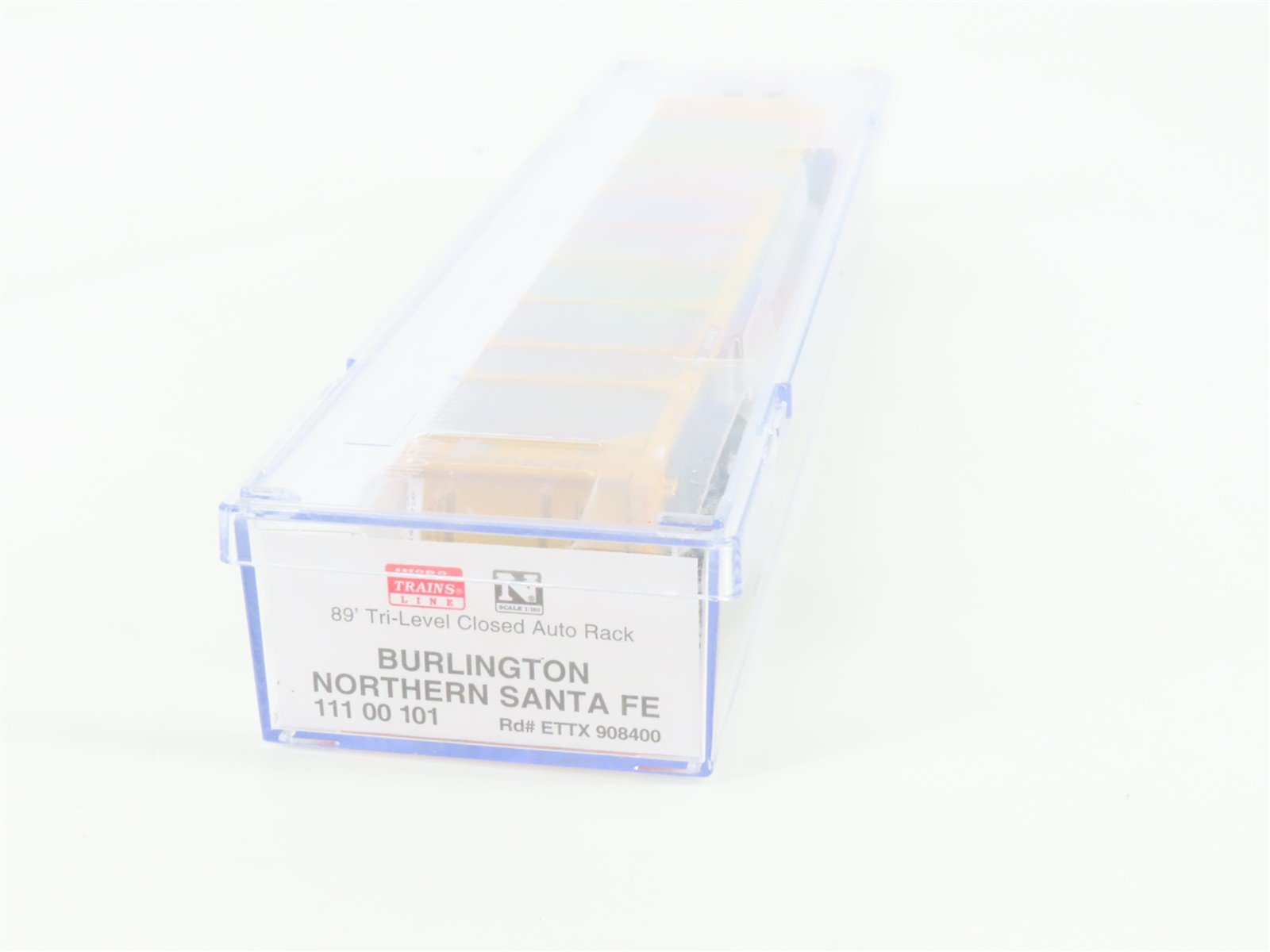 N Micro-Trains MTL 11100101 ETTX BNSF Railway 89' Tri-Level Auto Rack #908400