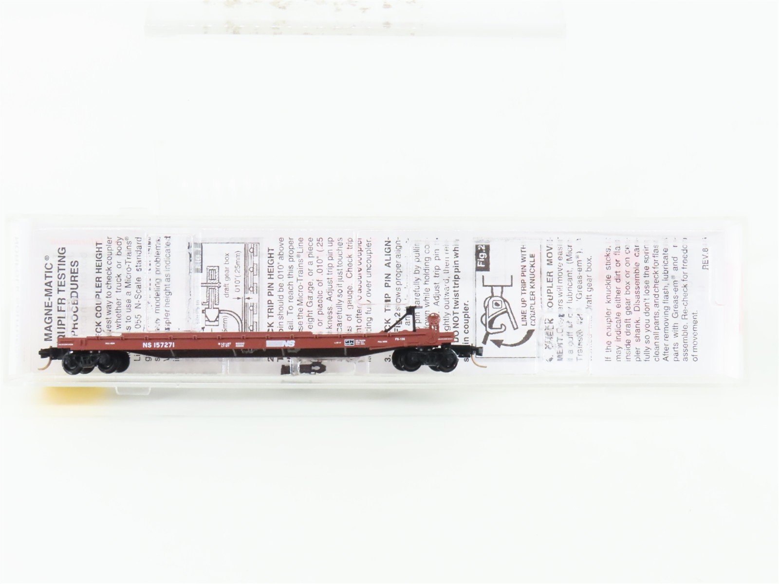 N Scale Micro-Trains MTL 64050 NS Norfolk Southern 57' 6" TOFC Flat Car #157271