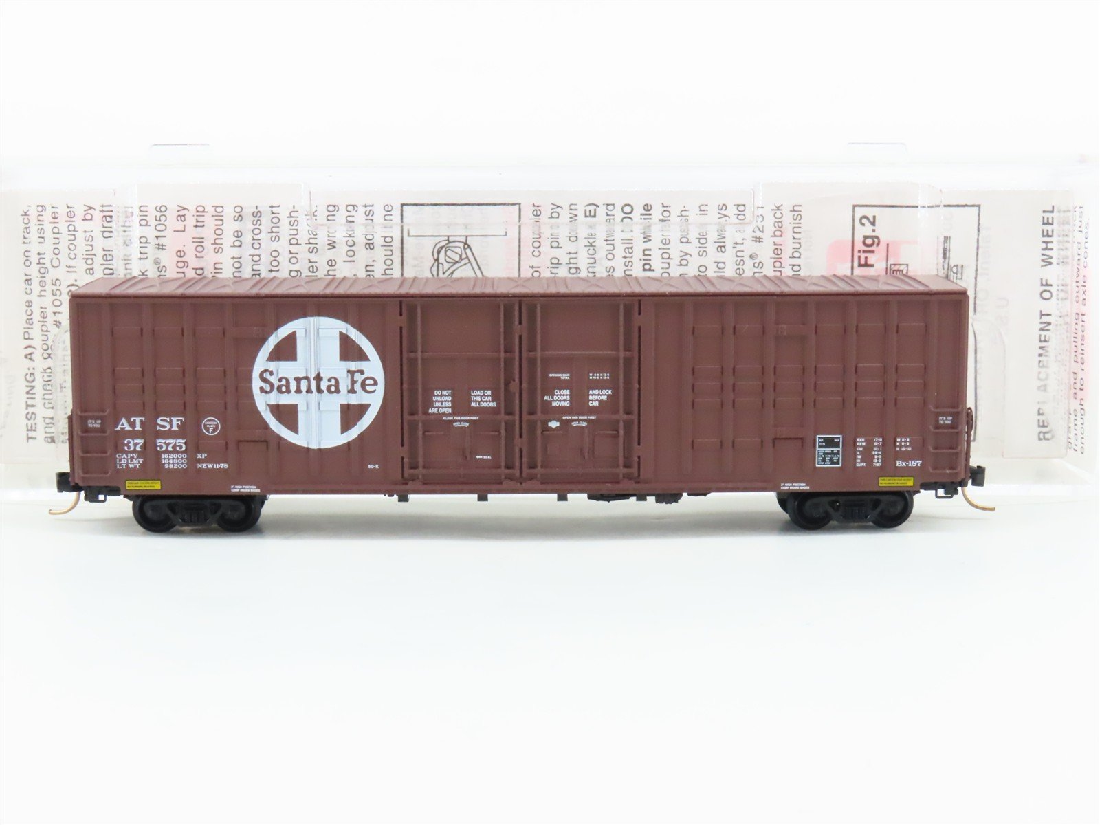 N Scale Micro-Trains MTL 103030 ATSF Santa Fe Railroad 60' Box Car #37575