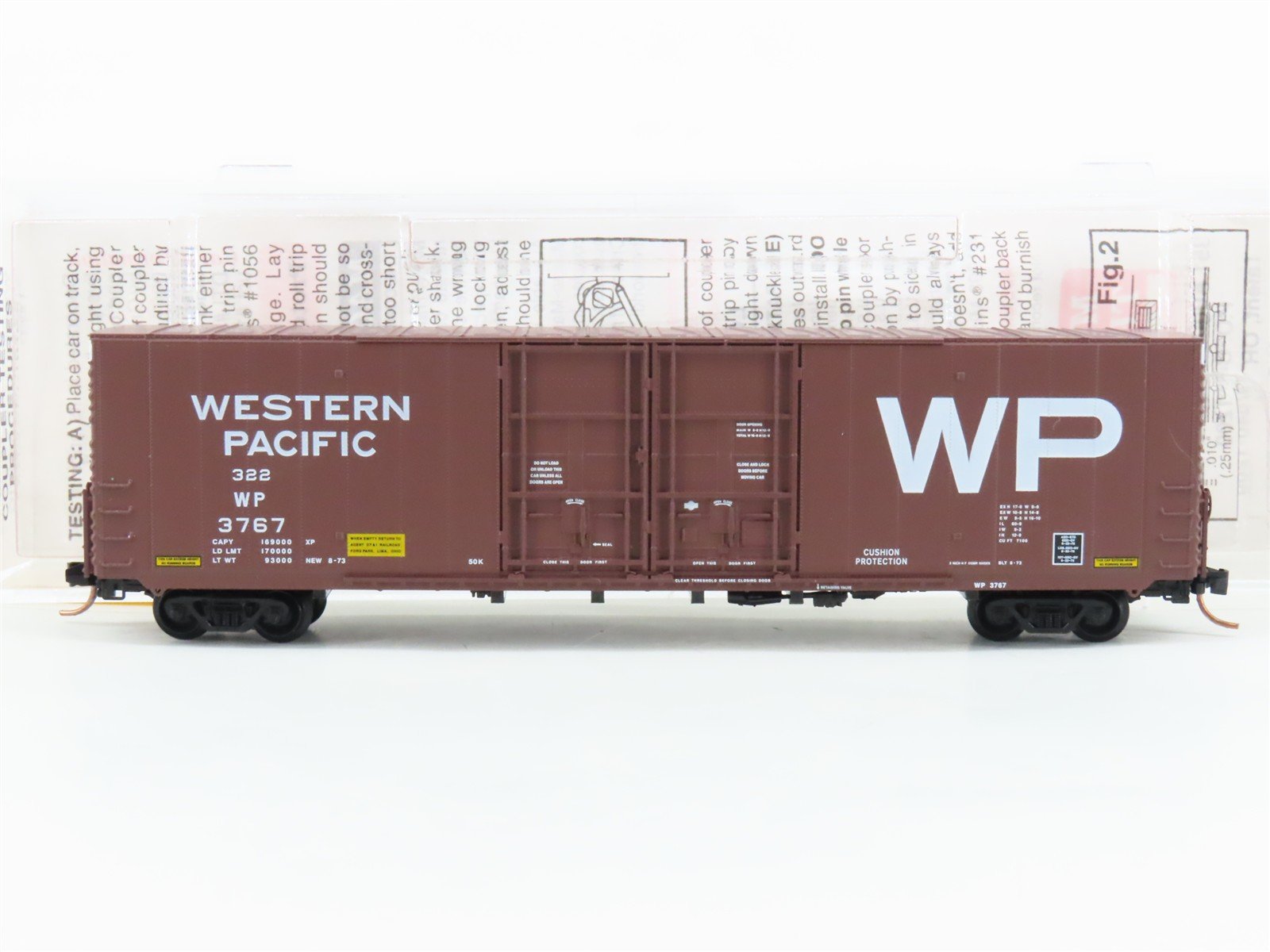 N Scale Freight Micro-Trains MTL 102050 WP Western Pacific 60' Box Car #3767
