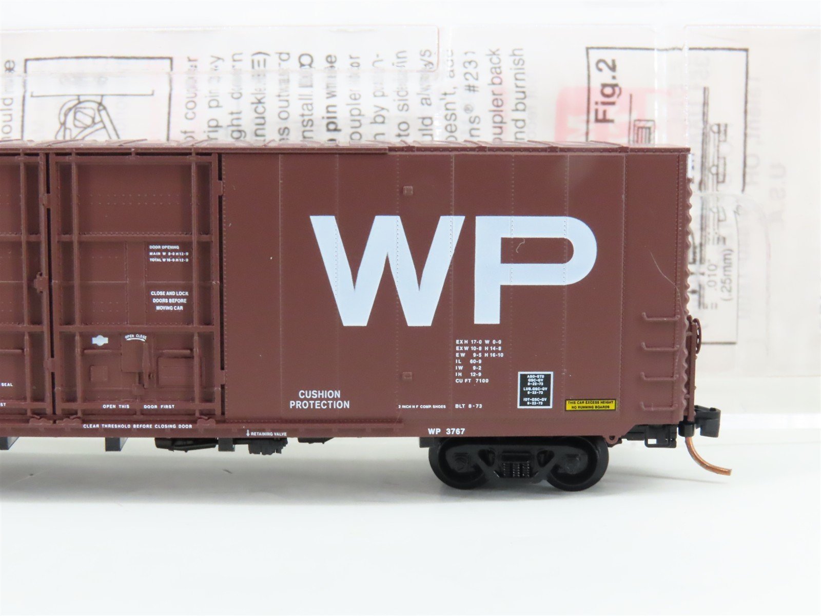 N Scale Freight Micro-Trains MTL 102050 WP Western Pacific 60' Box Car #3767