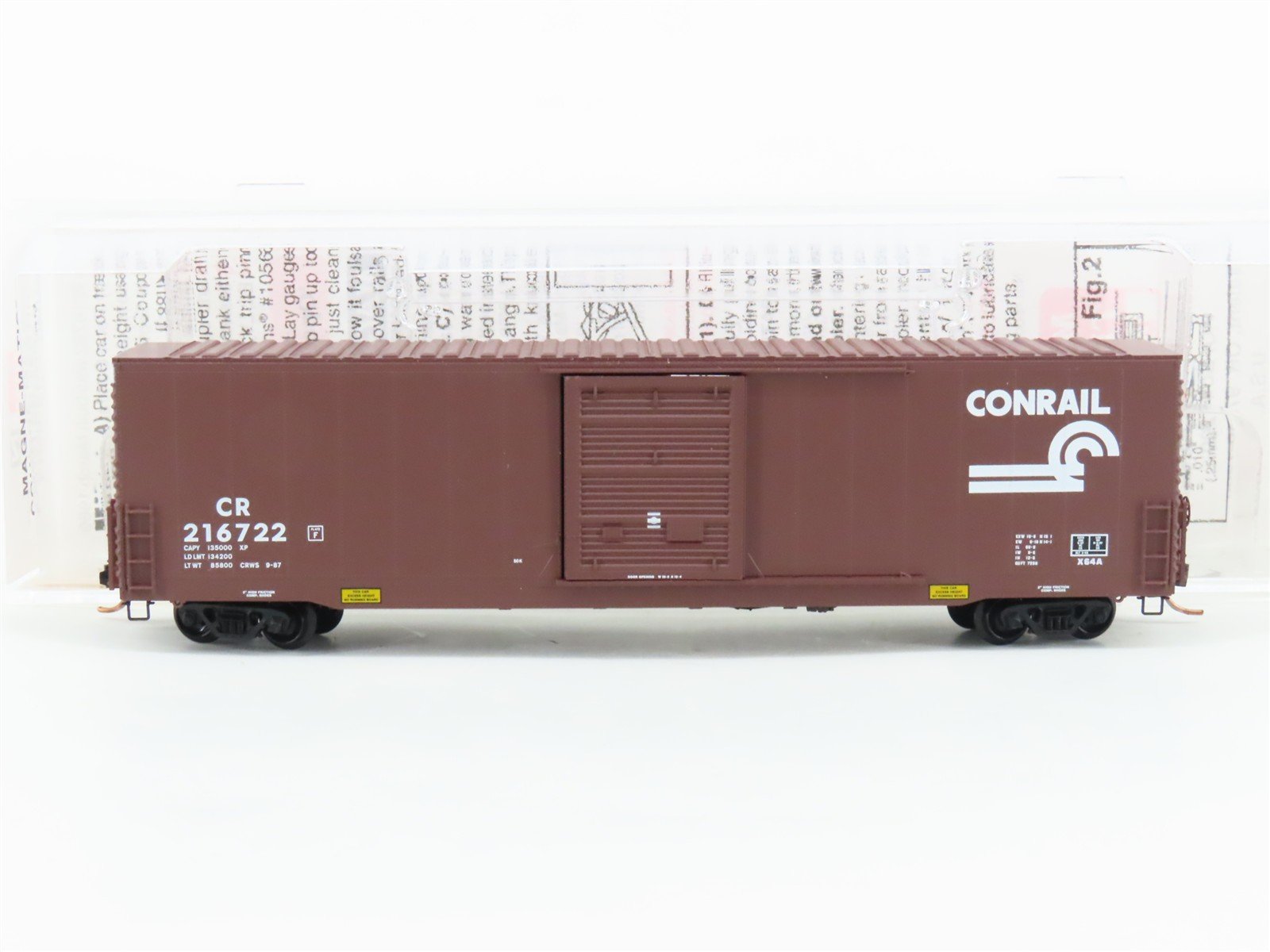N Scale Micro-Trains MTL 104040 CR Conrail 60' Single Door Box Car #216722