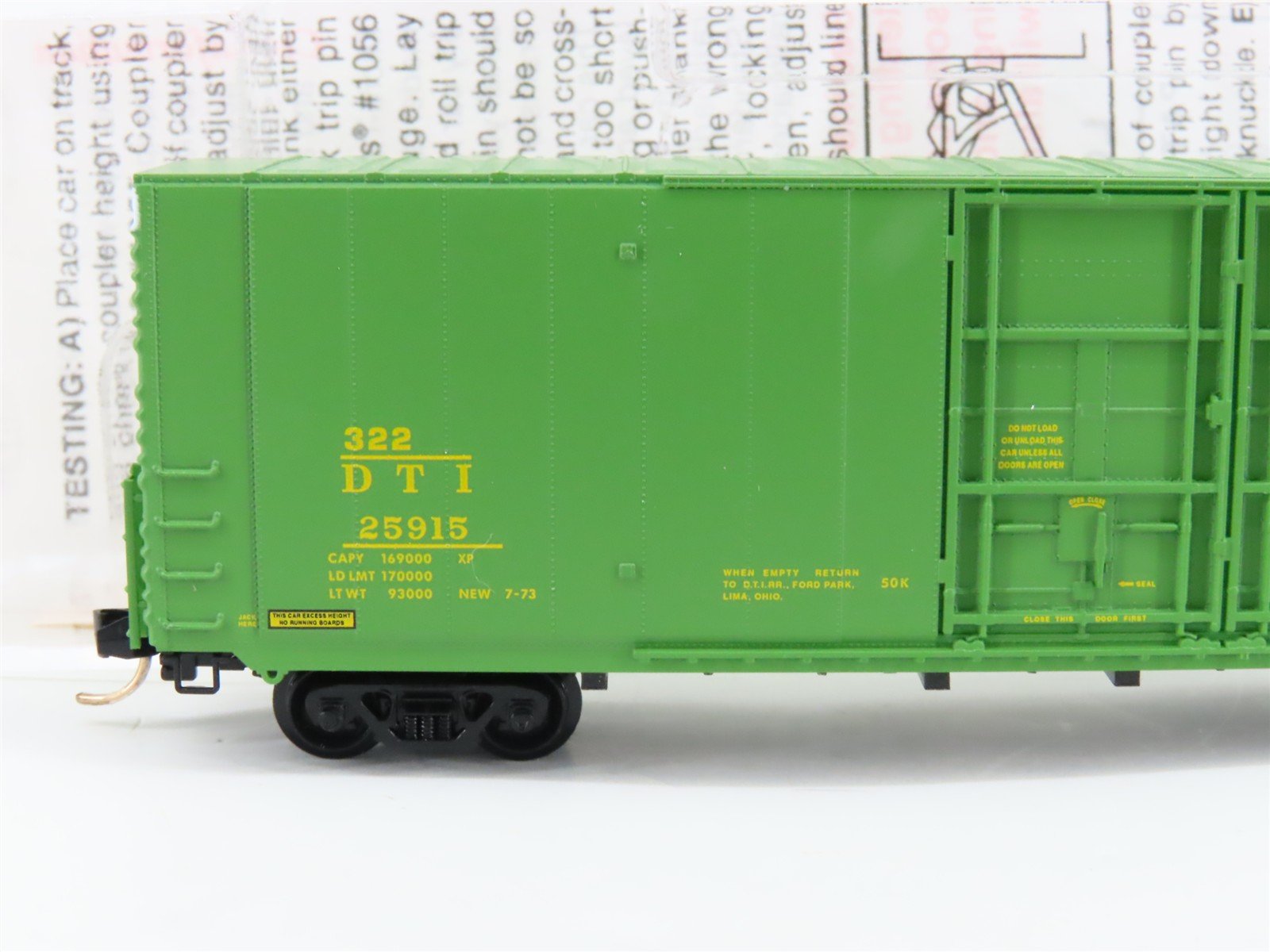 N Scale Micro-Trains MTL 102010 DTI Detroit Toledo & Ironton 60' Box Car #25915