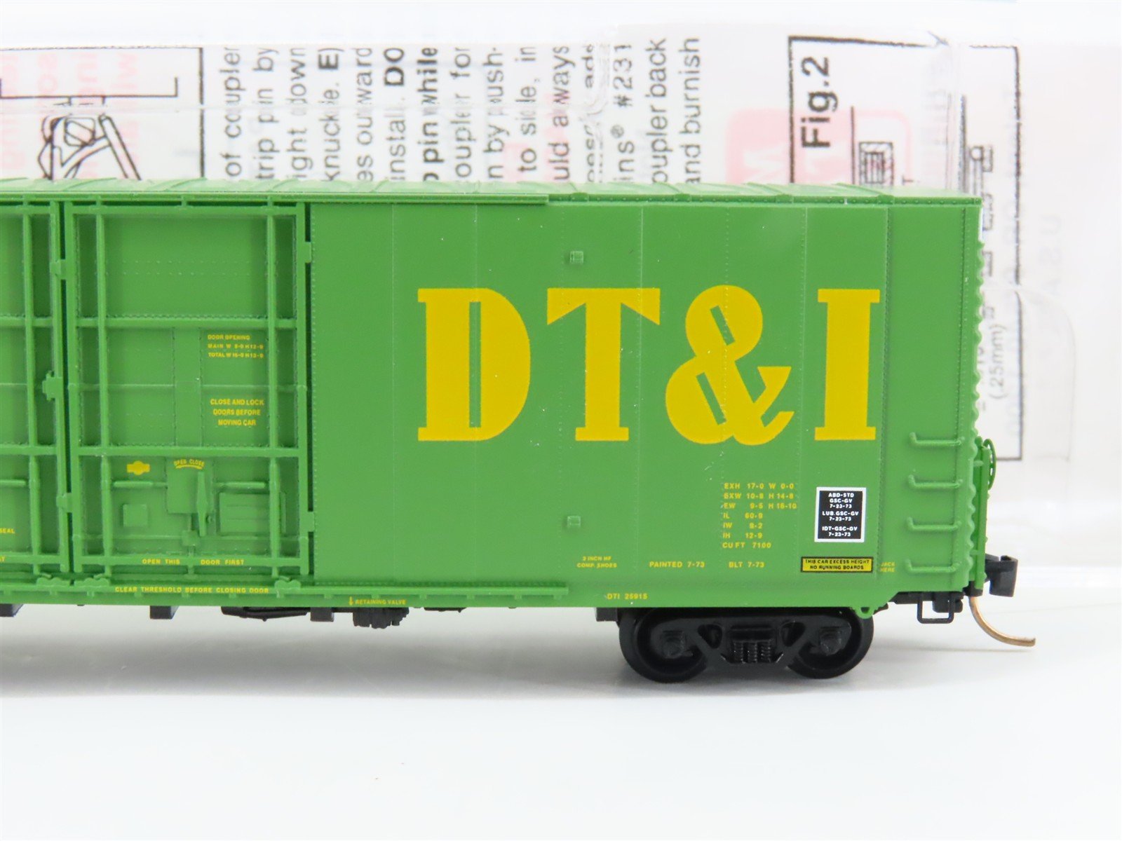 N Scale Micro-Trains MTL 102010 DTI Detroit Toledo & Ironton 60' Box Car #25915