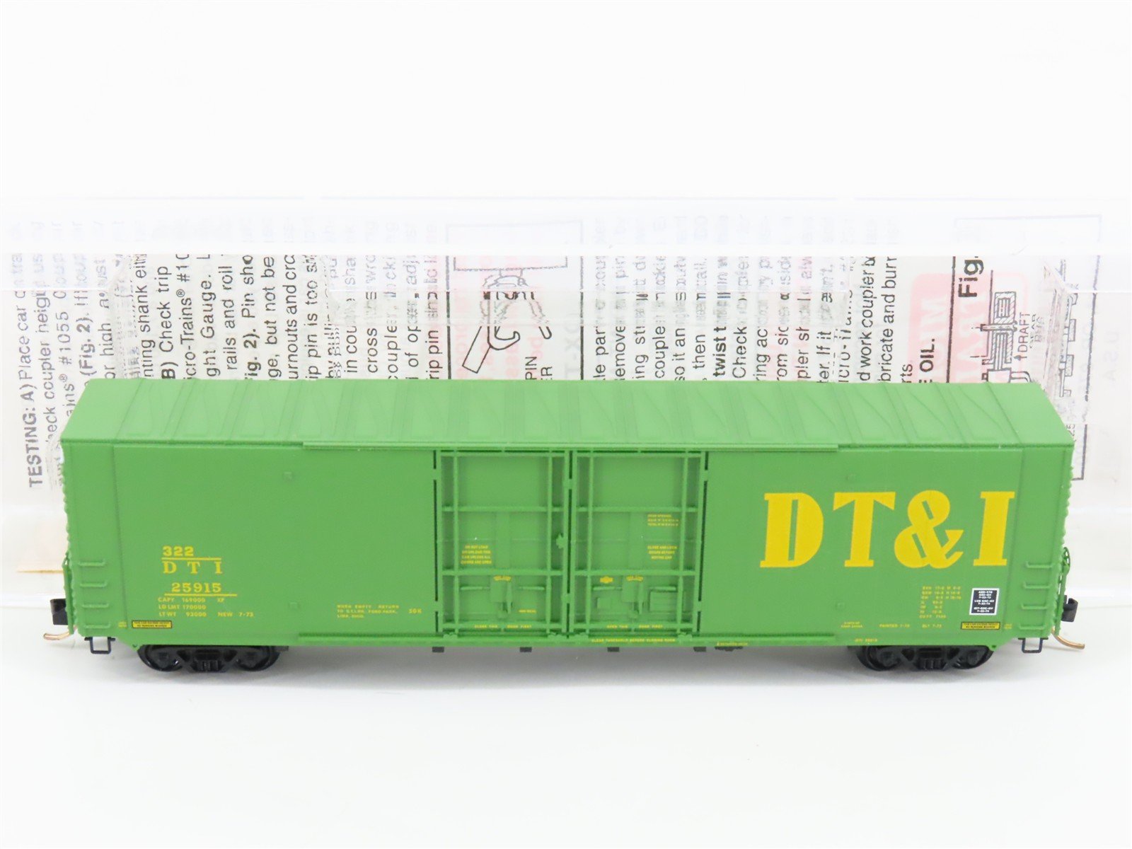 N Scale Micro-Trains MTL 102010 DTI Detroit Toledo & Ironton 60' Box Car #25915