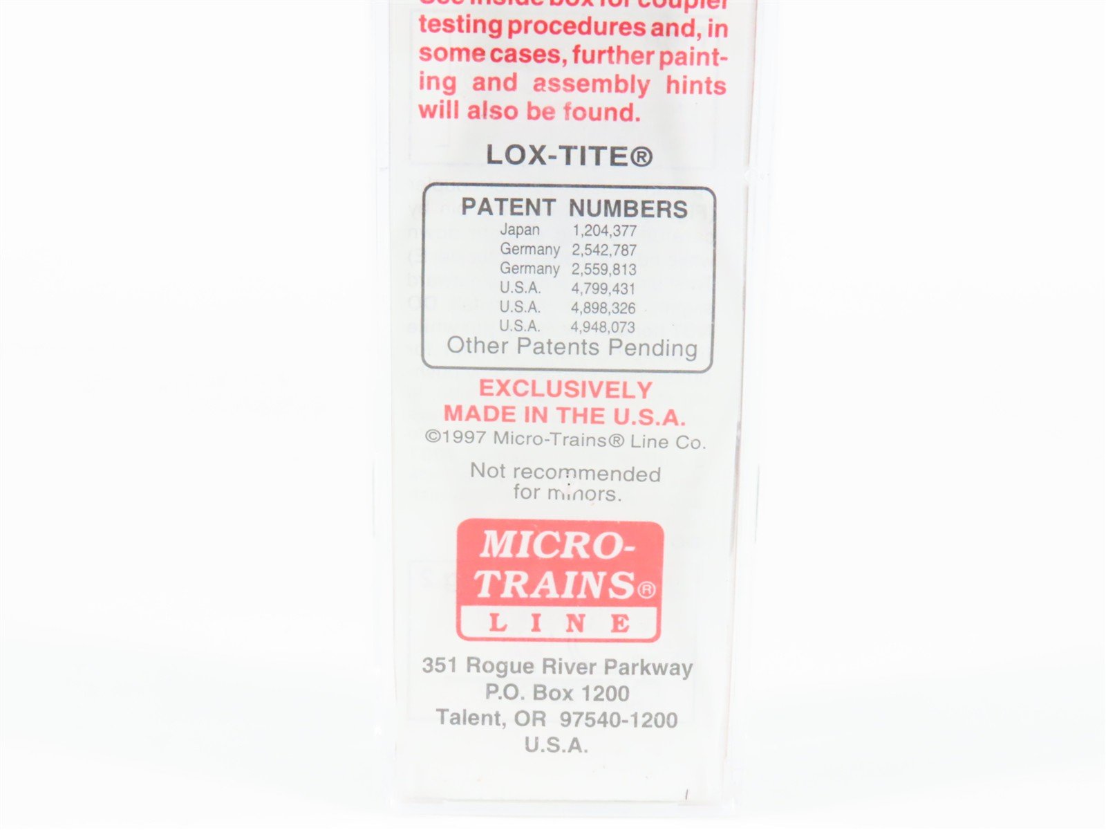 N Scale Micro-Trains MTL 102010 DTI Detroit Toledo & Ironton 60' Box Car #25915