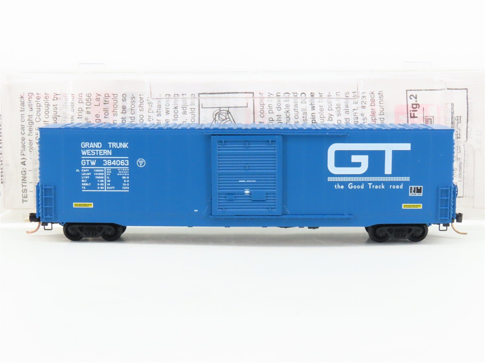 N Scale Micro-Trains MTL 104010 GTW Grand Trunk Western 60' Box Car #384063