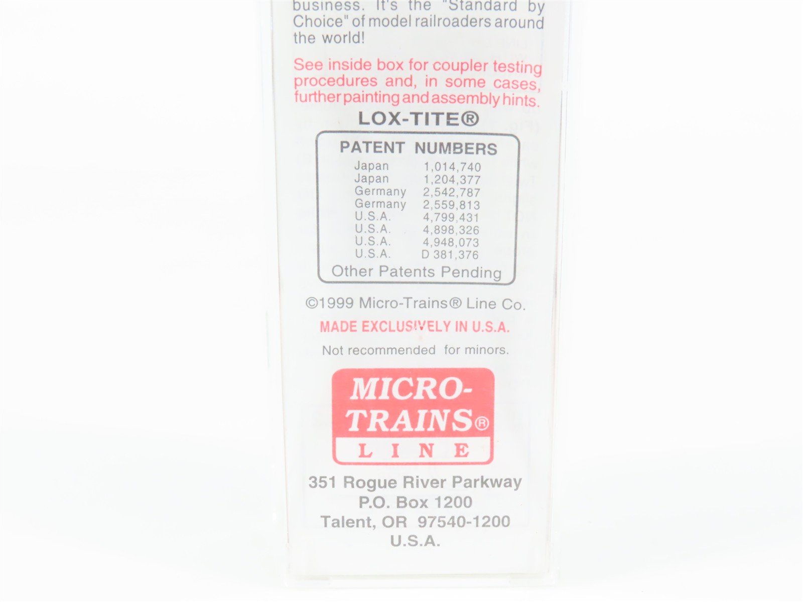 N Scale Micro-Trains MTL 104020 PC Penn Central 60' Single Door Box Car #278655