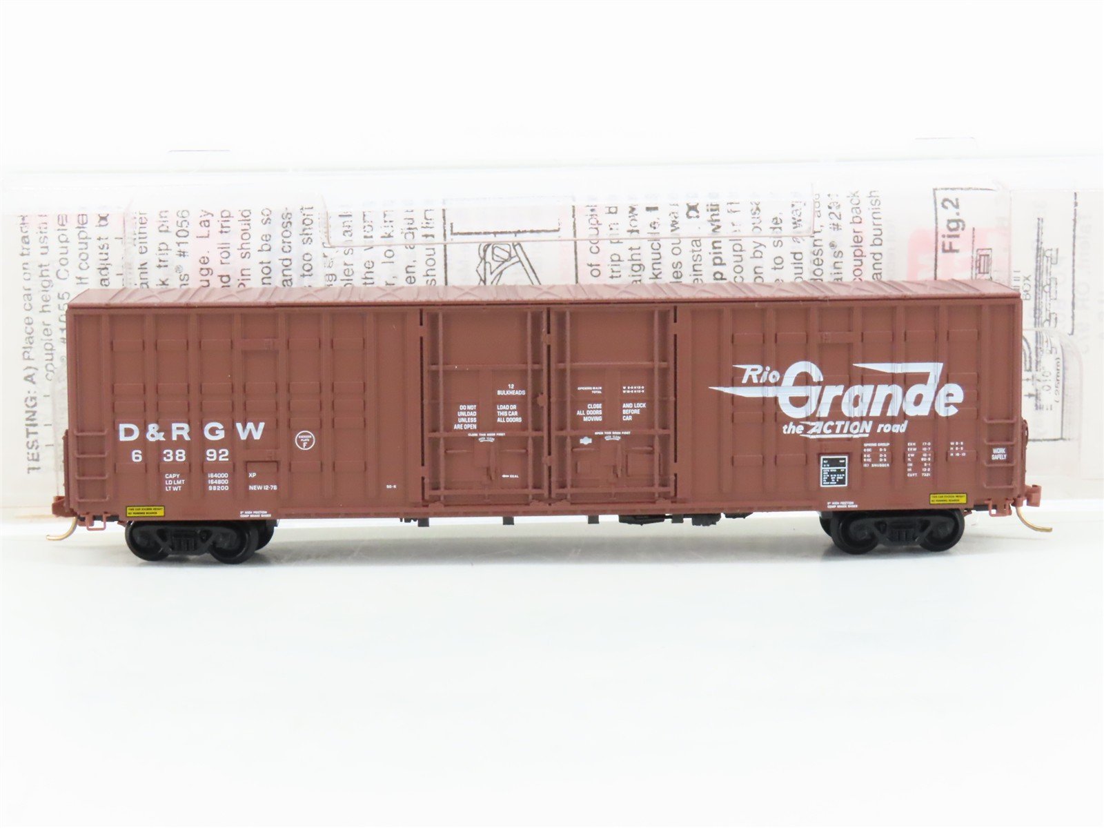 N Scale Micro-Trains MTL 103010 D&RGW Rio Grande Railroad 60' Box Car #63892