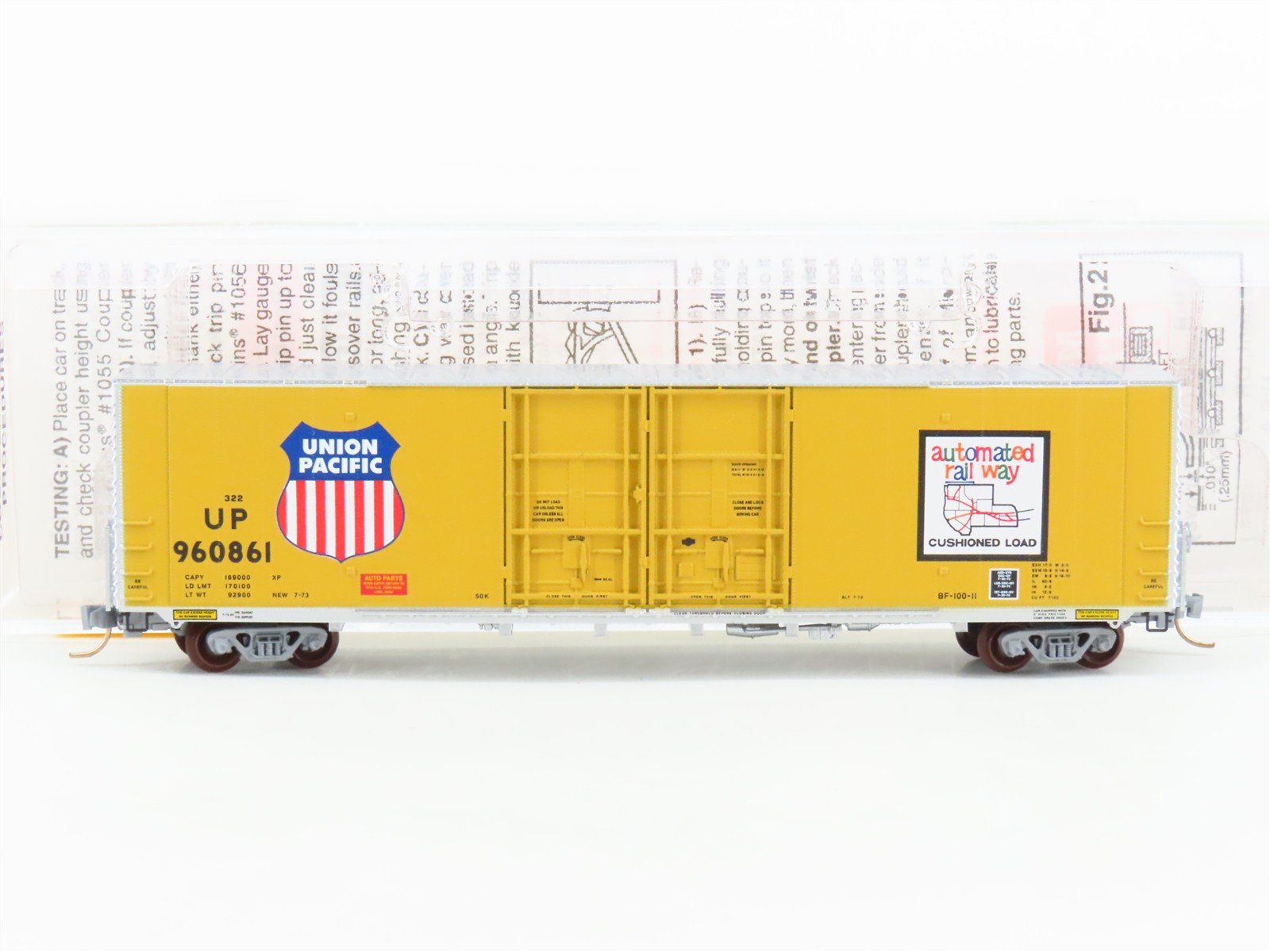 N Scale Micro-Trains MTL 102020 UP Union Pacific Railroad 60' Box Car #960861