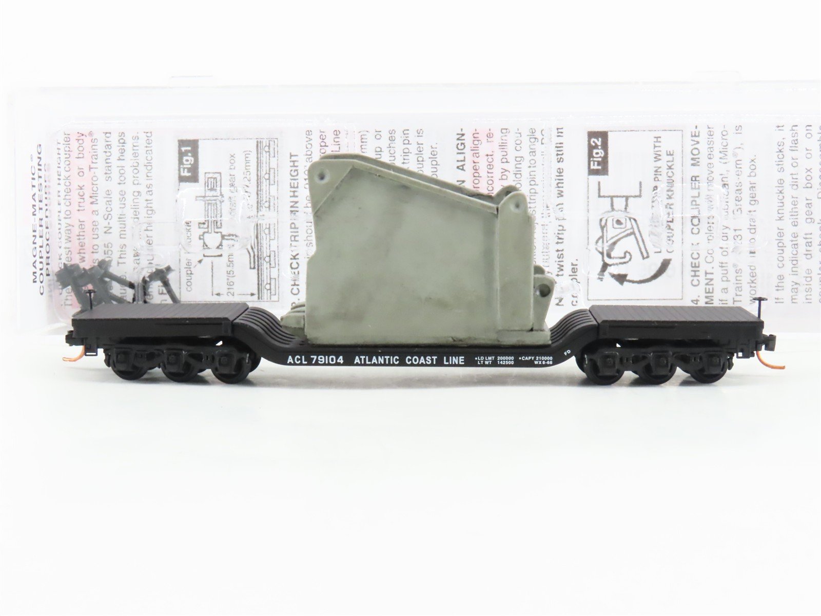 N Micro-Trains MTL 10900260 ACL Atlantic Coast Line Flat Car #79104 w/ Load
