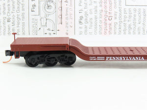N Micro-Trains MTL 109010 PRR Pennsylvania Depressed Center Flat Car #470011