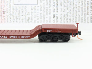 N Micro-Trains MTL 109010 PRR Pennsylvania Depressed Center Flat Car #470011