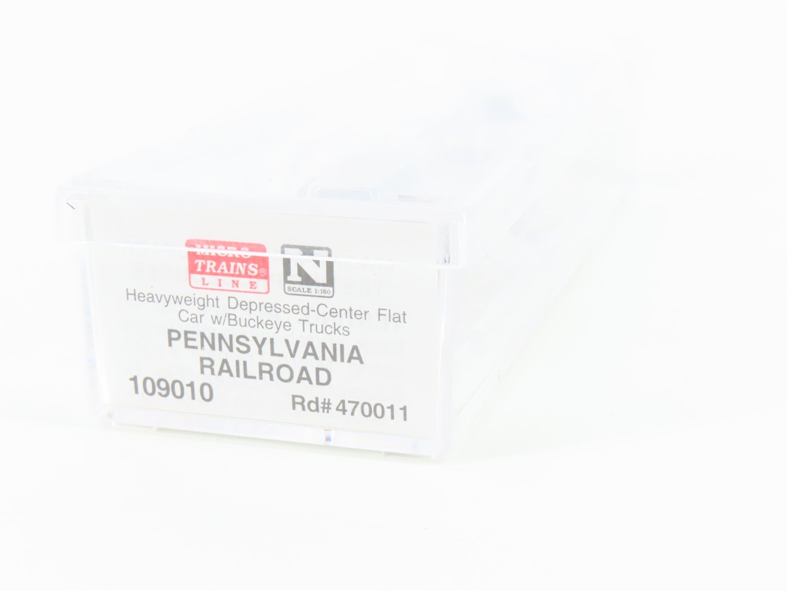 N Micro-Trains MTL 109010 PRR Pennsylvania Depressed Center Flat Car #470011