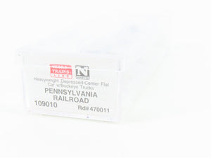 N Micro-Trains MTL 109010 PRR Pennsylvania Depressed Center Flat Car #470011
