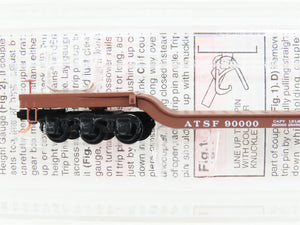 N Scale Micro-Trains MTL 109040 ATSF Santa Fe Depressed Center Flat Car #90000