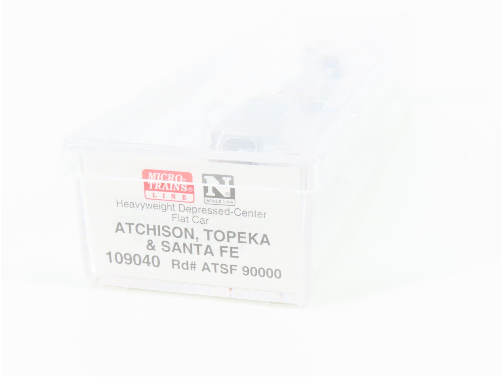 N Scale Micro-Trains MTL 109040 ATSF Santa Fe Depressed Center Flat Car #90000