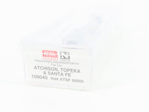N Scale Micro-Trains MTL 109040 ATSF Santa Fe Depressed Center Flat Car #90000