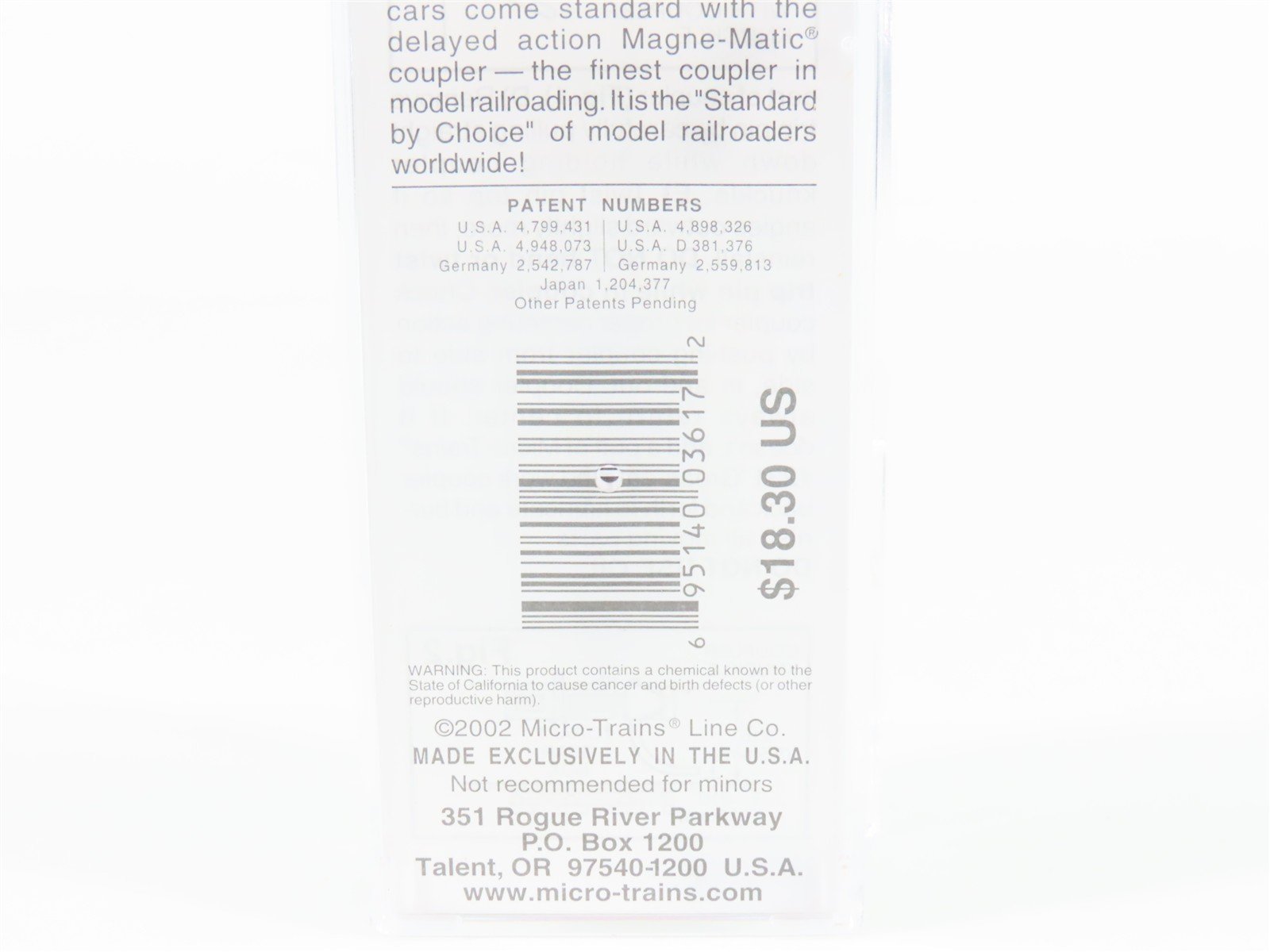 N Scale Micro-Trains MTL 109050 ERIE Railroad Depressed Center Flat Car #7208