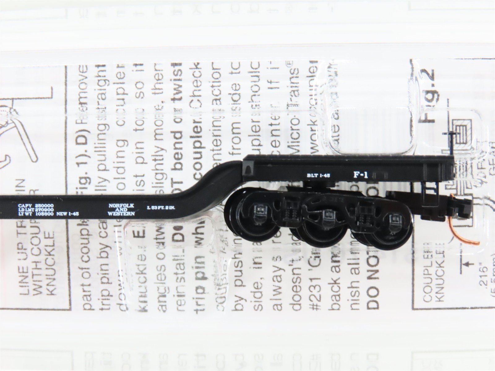 N Micro-Trains MTL 109030 N&W Norfolk & Western Depressed Center Flat Car #70099