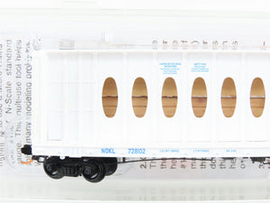 N Micro-Trains MTL 05300520 NOKL Northwestern Oklahoma Flat Car #728102 w/ Load