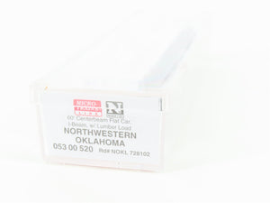 N Micro-Trains MTL 05300520 NOKL Northwestern Oklahoma Flat Car #728102 w/ Load