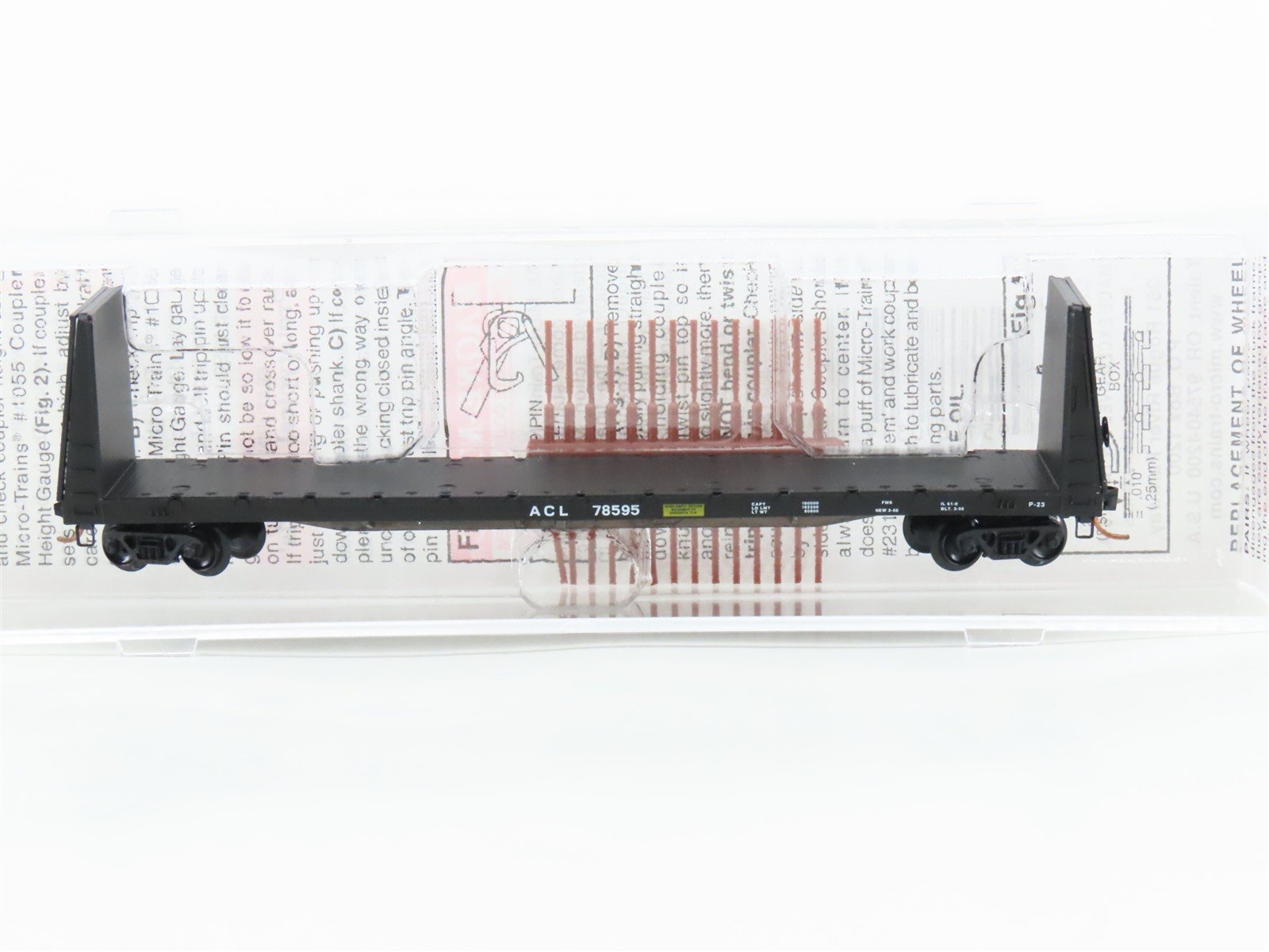 N Scale Micro-Trains MTL 54120 ACL Atlantic Coast Line 61' 8" Flat Car #78595