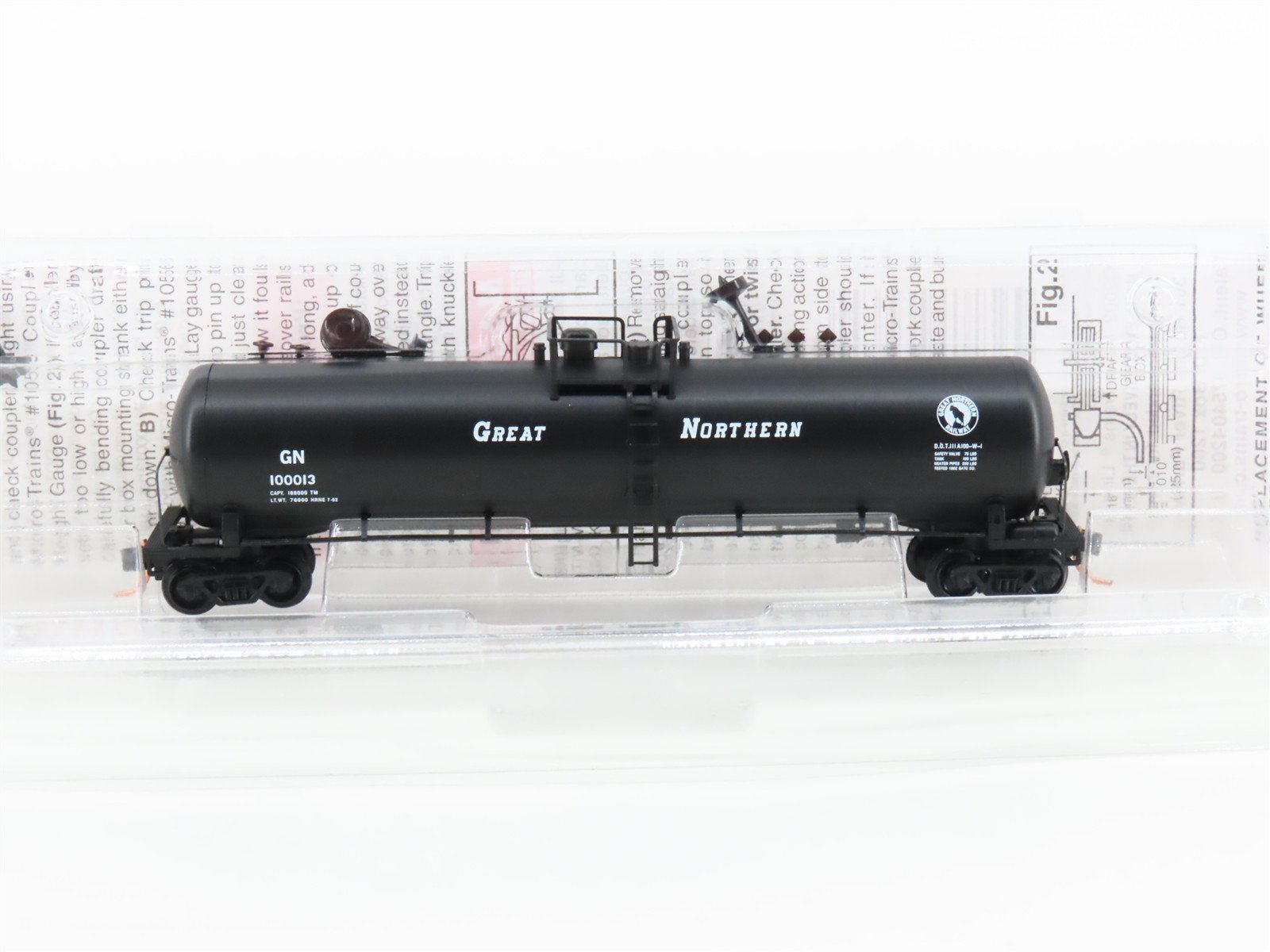 N Scale Micro-Trains MTL 110050 GN Great Northern Railroad 56' Tank Car #100013