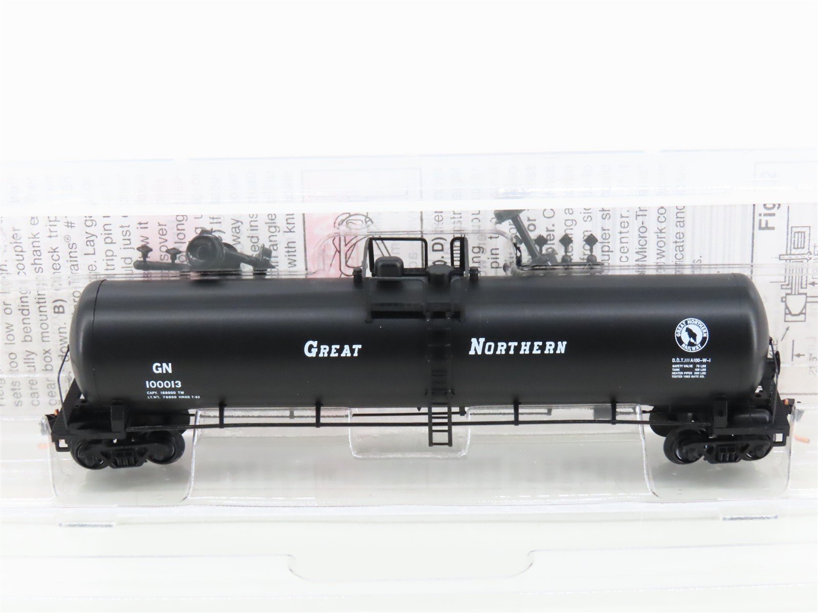 N Scale Micro-Trains MTL 110050 GN Great Northern Railroad 56' Tank Car #100013
