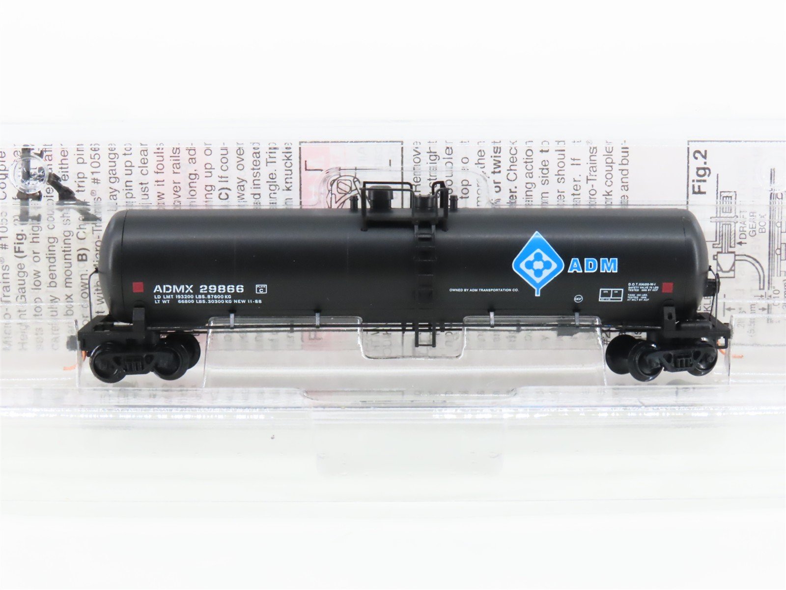 N Scale Micro-Trains MTL 110020 ADMX 56' General Service Tank Car #29866