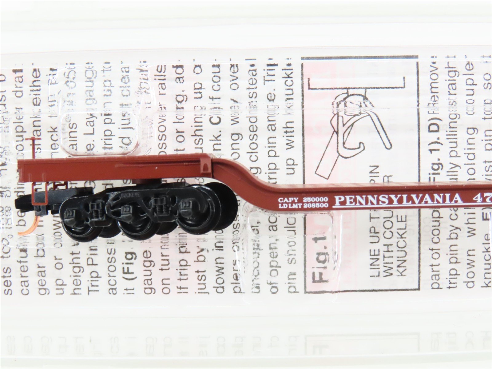 N Micro-Trains MTL 109010 PRR Pennsylvania Depressed Center Flat Car #470016