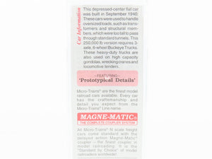 N Micro-Trains MTL 109010 PRR Pennsylvania Depressed Center Flat Car #470016