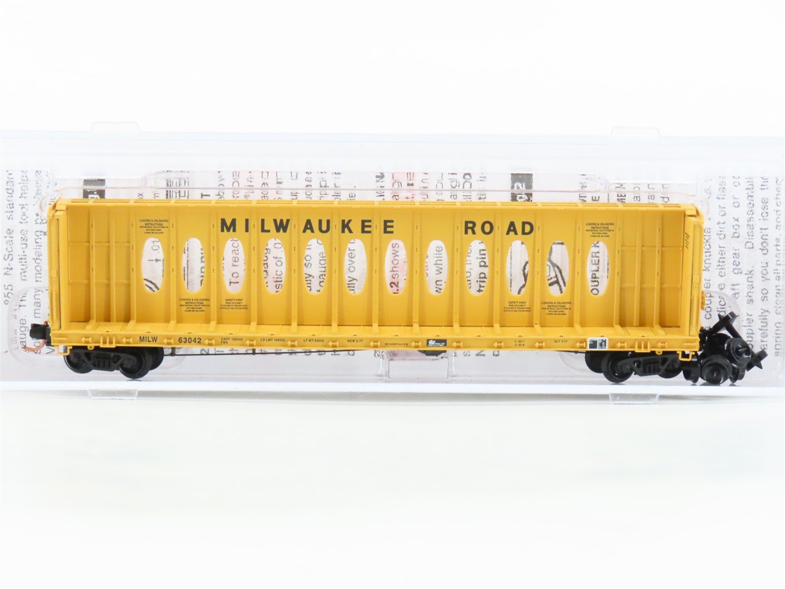 N Micro-Trains MTL 05300050 MILW Milwaukee Road 60' 8" Thrall Flat Car #63042