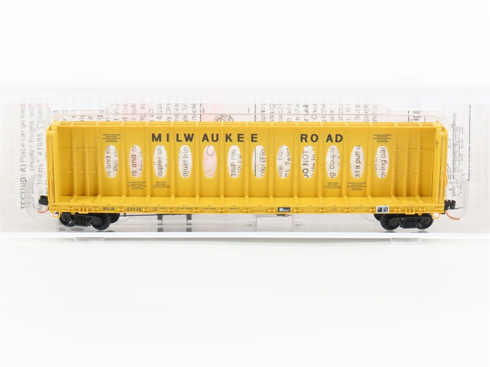 N Scale Micro-Trains MTL 53050 MILW Milwaukee Road 60' 8" Thrall Flat Car #63035