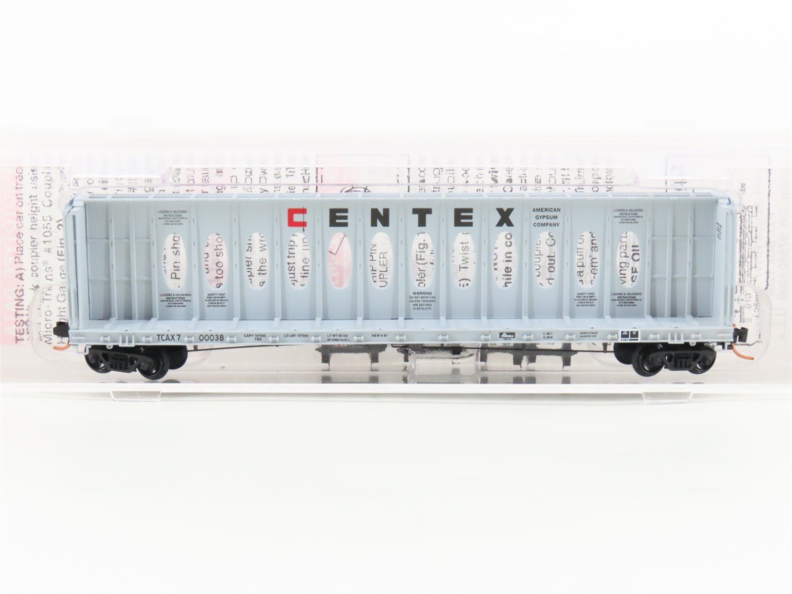 N Scale Micro-Trains MTL 53040 TCAX Centex 60' 8" Thrall Flat Car #700030