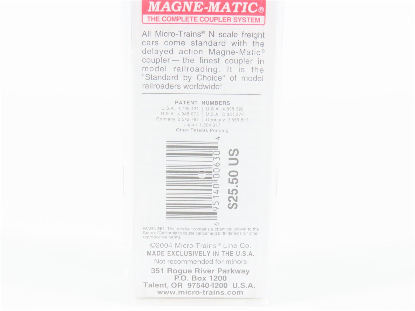 N Scale Micro-Trains MTL 53040 TCAX Centex 60' 8