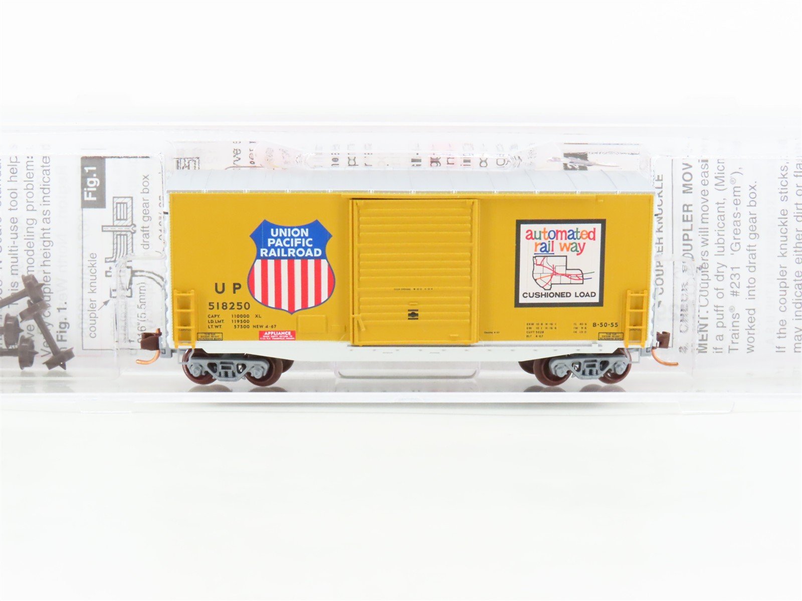 N Scale Micro-Trains MTL 10100040 UP Union Pacific Railroad 40' Box Car #518250
