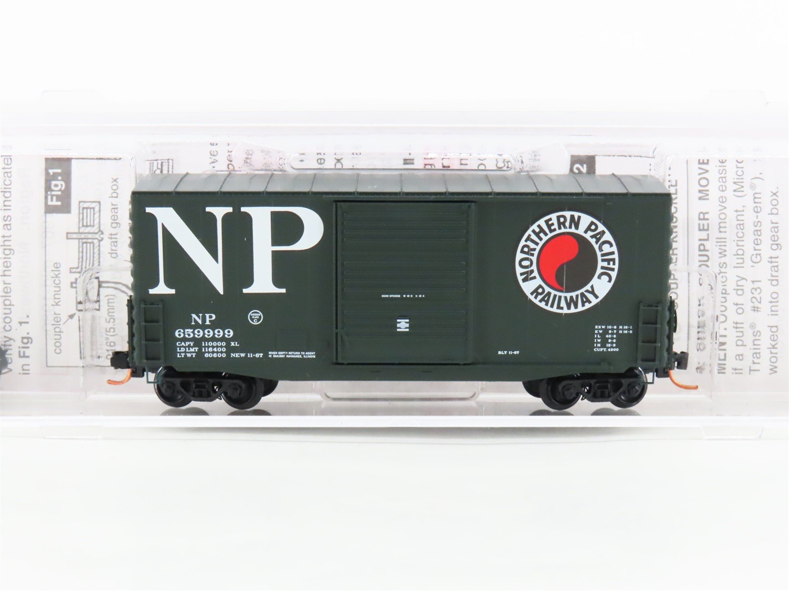 N Scale Micro-Trains MTL 10100010 NP Northern Pacific 40' Box Car #659999