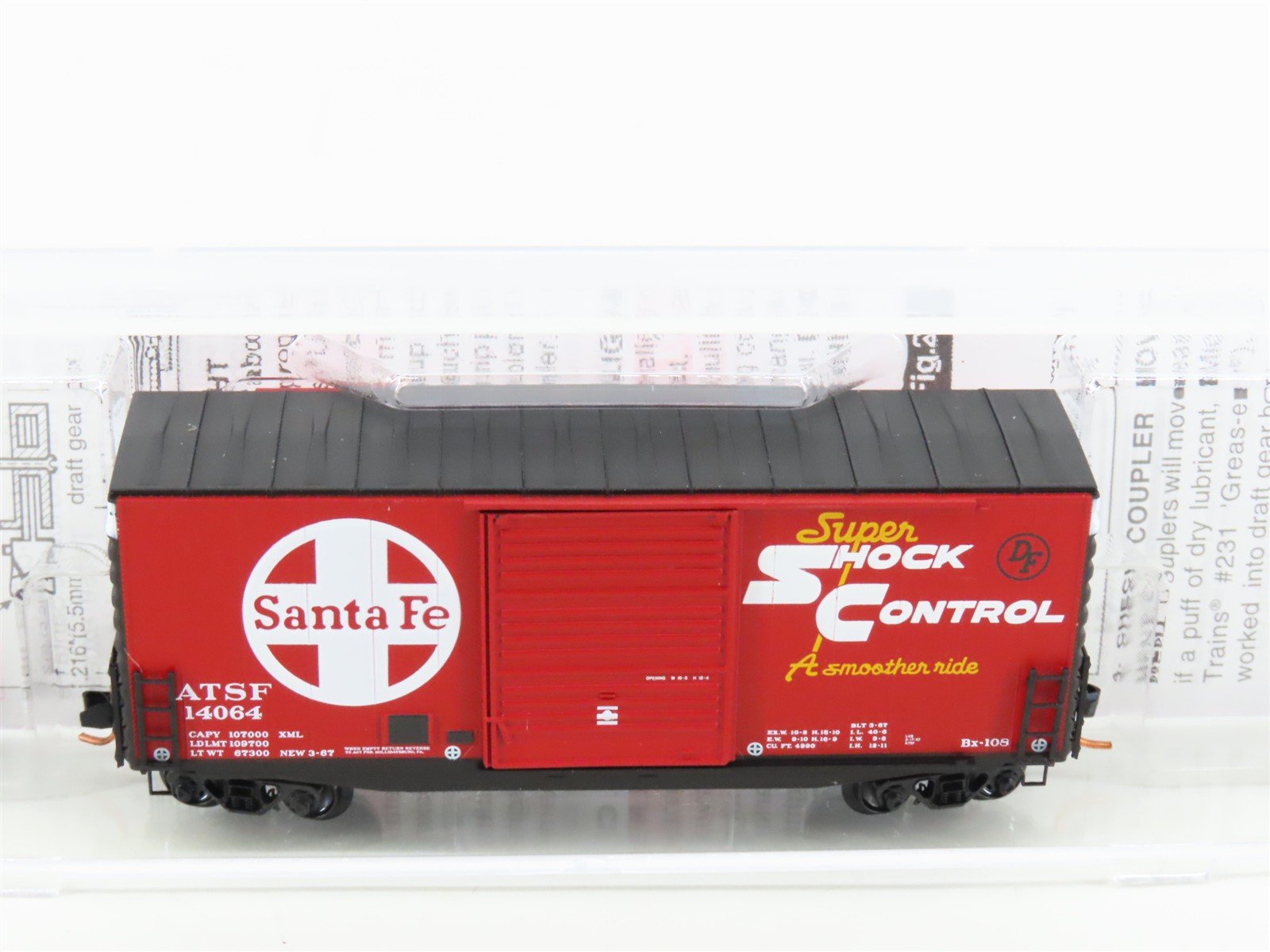 N Scale Micro-Trains MTL 10100050 ATSF Santa Fe 40' Single Door Box Car #14064